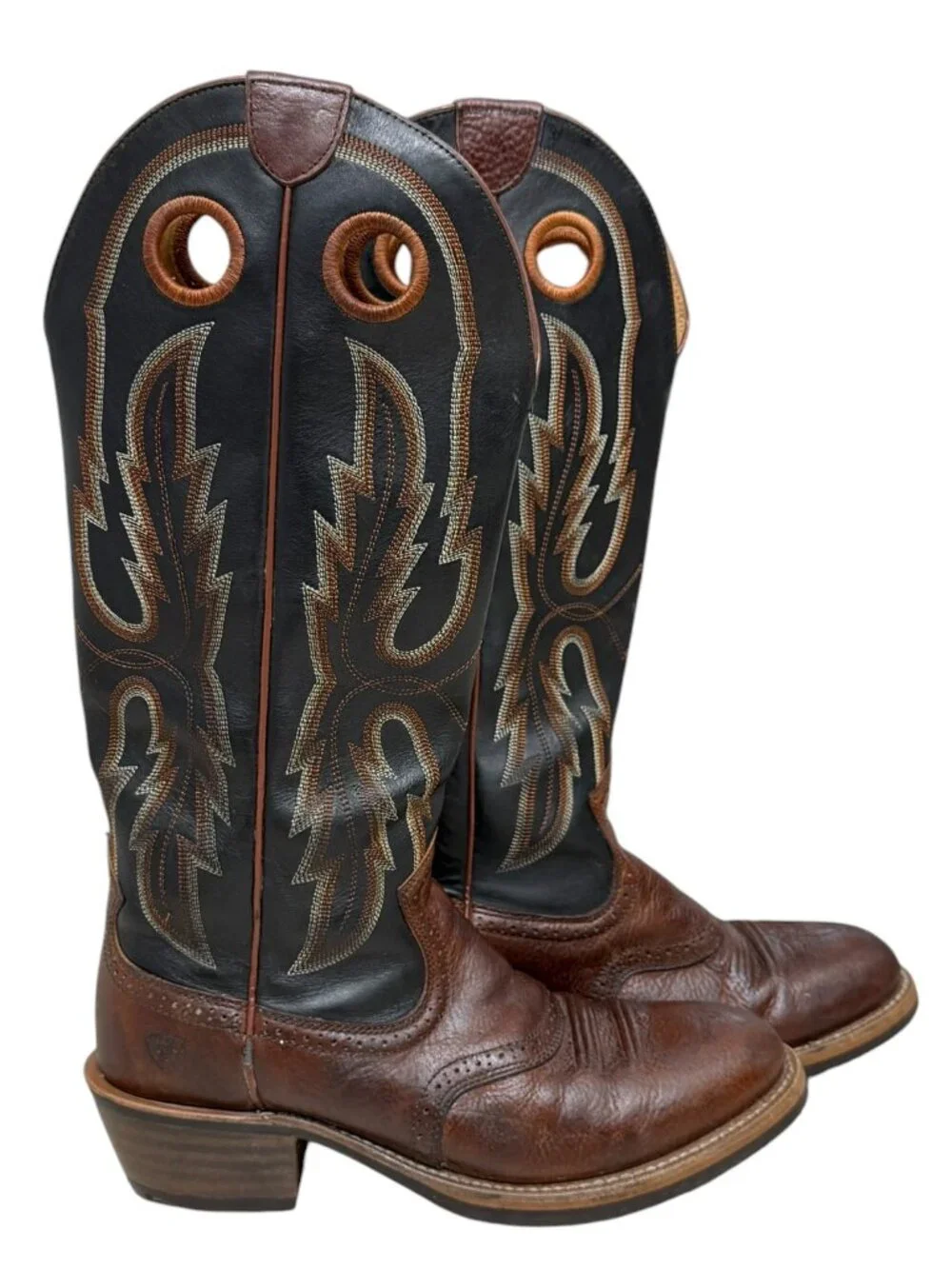 Ariat Heritage Stockyard Leather Western Cowboy Boot men's 11 D - Picture 1 of 16